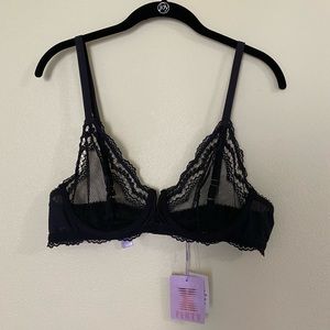 Savage X Fenty Mesh Lingerie Bra, Size 38B